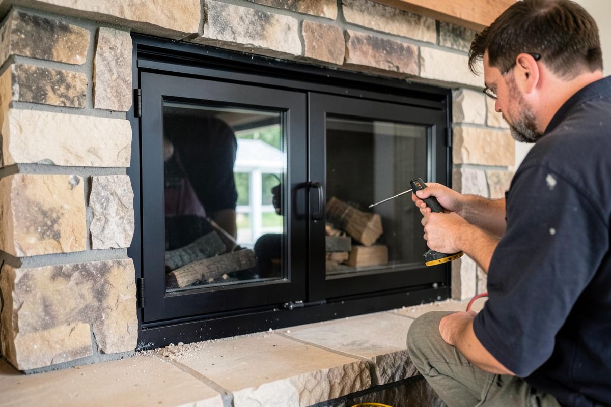 Fireplace Glass Door Installation service in Ontario